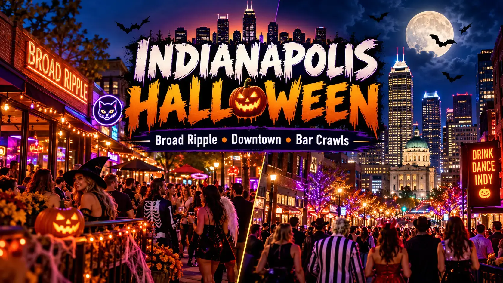 Indianapolis Halloween Nightlife Banner