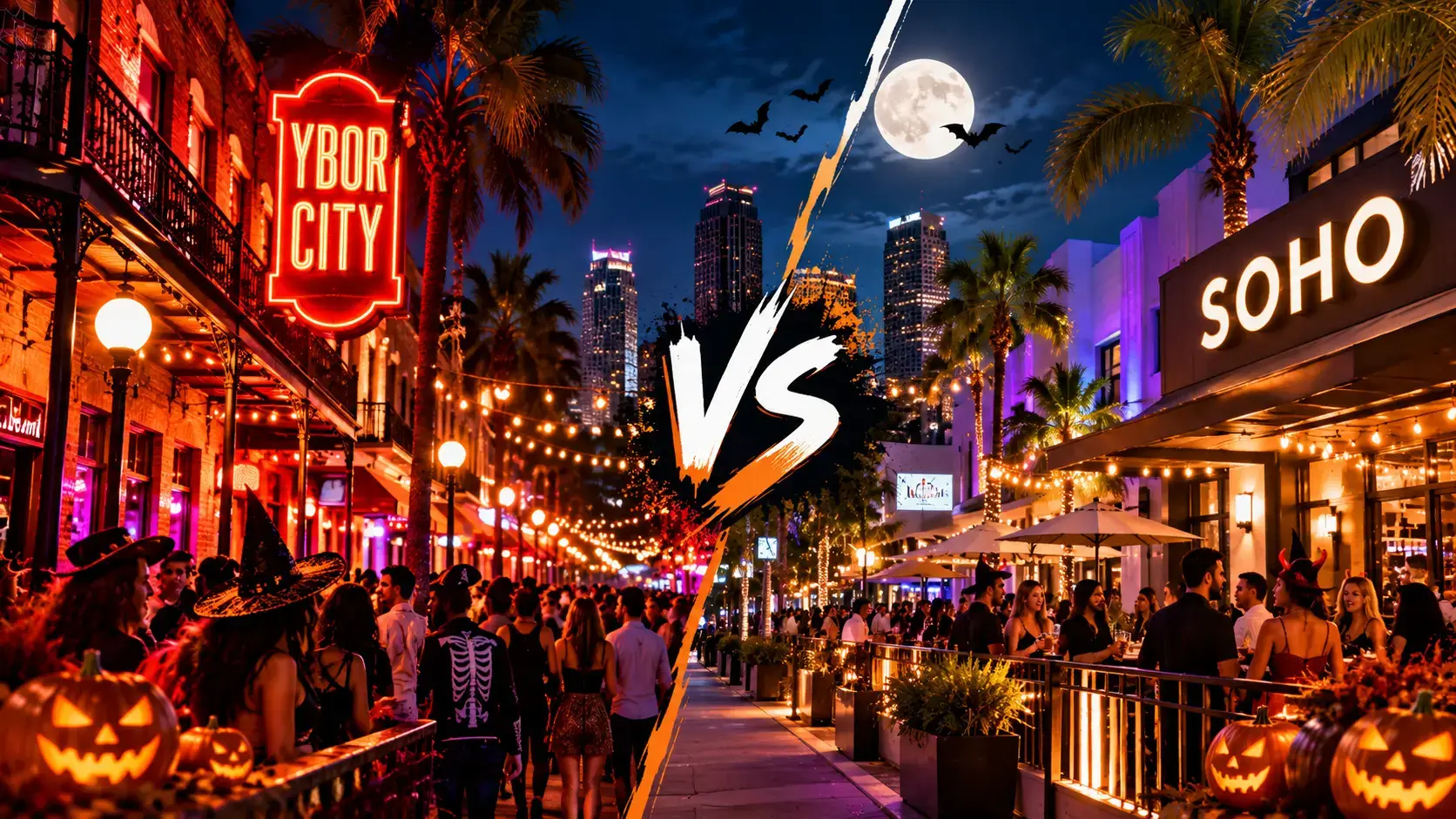 Ybor City vs Soho Halloween Nightlife